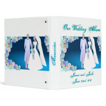 Flowers with Bride and Groom Binder