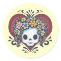 Flowerskull -Kid stickers