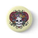 Flowerskull - Mom buttons by kidlings Flowerskull - Mom buttons
