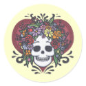 Flowerskull - Mom stickers by kidlings Flowerskull - Mom stickers