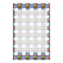 Flowery Design Custom Stationery