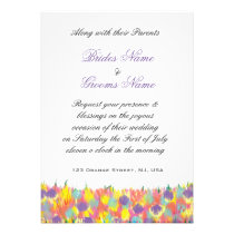 Flowery Elegance Wedding Invitation invitations