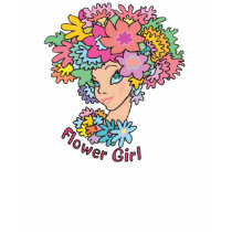 Flowery Flower Girl T-shirt