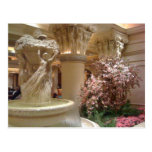 Flowery fountain postcards