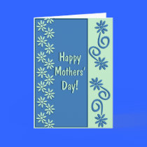 Flowery Happy Mothers' Day cards