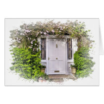 Flowery Irish Door Card cards