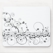 Flowery Music Mousepad