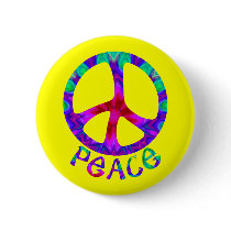 Flowery Peace Buttons by wingedturtle Flowery Peace Buttons