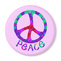 Flowery Peace Magnets