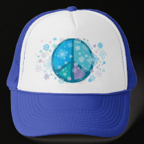 Flowery Peace sign Hat by SBeise Flowery Peace sign Hat