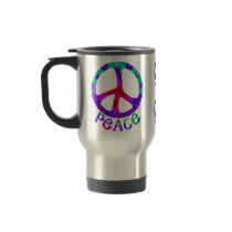 Flowery Peace Travel Mugs