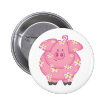 Flowery Piggie Pins