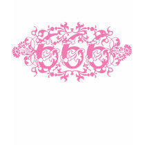 Flowery Pink Number 666 t-shirts