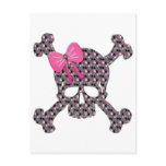 Flowery Skull Post Cards