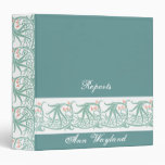 Flowing Aqua Border Binder