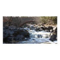 Flowing Below Customized Photo Card