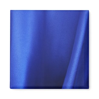 Flowing Blue Silk Fabric Abstract magnet