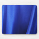 Flowing Blue Silk Fabric Abstract Mousepads