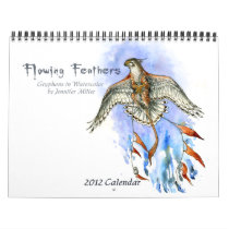 Flowing Feathers 12 Month Calendar