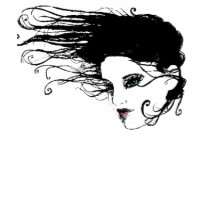 Flowing hair t-shirts by Rootedbeauty Flowing hair t-shirts