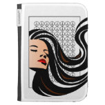 Flowing Haired Lady Kindle Case-Customizable