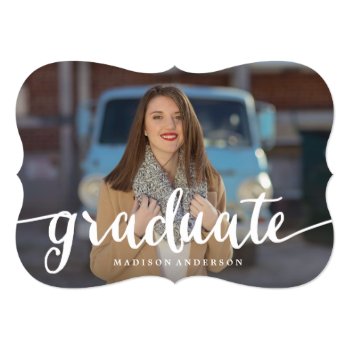 Flowing In Red | Graduation Invitation by FINEandDANDY at Zazzle