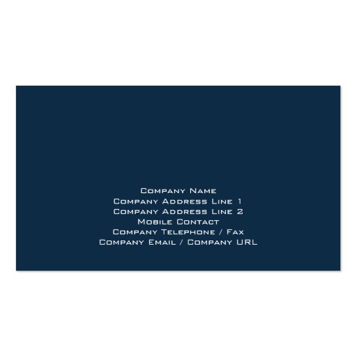 Flowing Numbers Accounting Business Card (back side)