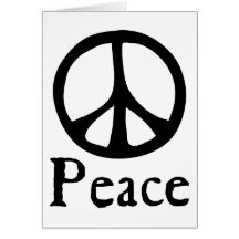 Flowing Peace Sign Cards