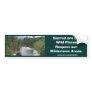 FLOWING RIVER LANDSCAPE BUMPER STICKERS