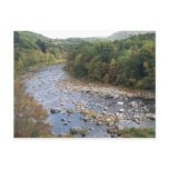 Flowing River over rocks Post Cards
