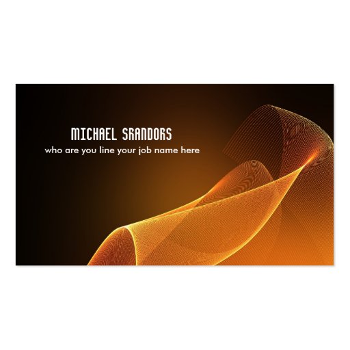 flowing silk waves business card (front side)