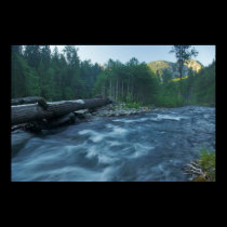 Flowing uphill posters