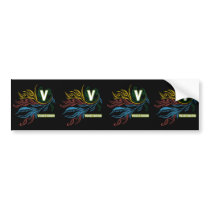 Flowing Vegetarian Colors Bumper Stickers