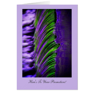 Flowing Water Abtract Congratulations on Promotion Greeting Card