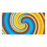 Flowing Yellow Abstract Vortex Photo Card