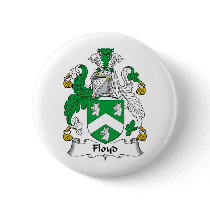 Floyd Family Crest buttons by coatsofarms Floyd Family Crest buttons