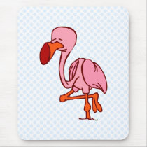 Floyd Flamingo mousepads by BisforBirds Floyd Flamingo mousepads