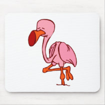 Floyd Flamingo mousepads by BisforBirds Floyd Flamingo mousepads