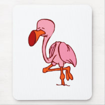 Floyd Flamingo mousepads by BisforBirds Floyd Flamingo mousepads