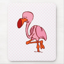 Floyd Flamingo mousepads by BisforBirds Floyd Flamingo mousepads
