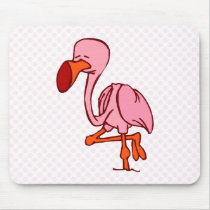 Floyd Flamingo mousepads by BisforBirds Floyd Flamingo mousepads