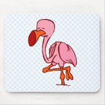Floyd Flamingo mousepads by BisforBirds Floyd Flamingo mousepads