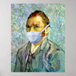 Flu Season Van Gogh With Mask posters