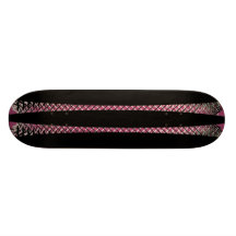 Flubble Diverse Rip Black White Pink Yellow Custom Skate Board