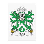 Fludd Family Crest Post Cards