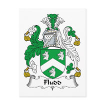 Fludd Family Crest Post Cards