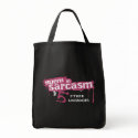 Fluent in Sarcasm & 5 Other Languages Grocery tote bags by LisaMarieDesign Fluent in Sarcasm & 5 Other Languages Grocery tote bags