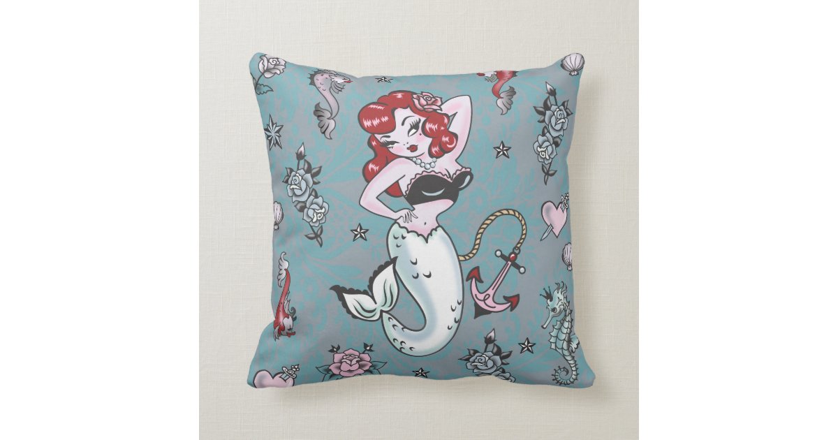 Fluff Molly Mermaid Pillow Zazzle