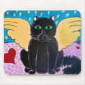 Fluffy Angel Cat mousepads