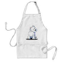 Fluffy Butt Westie aprons